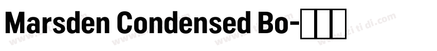 Marsden Condensed Bo字体转换